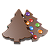 Tablete de contorno árvore de Natal 25g HB-9176-PC - Imagem 1
