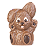 Coelhinho de lã Emmy 55g HB-DS-8104 - Imagem 1