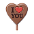 MD 275x175mm Lolly "Eu te amo" 20g 1x4 cav HB-9066-PC - Imagem 1