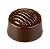 Praliné redondo com ranhuras 10g HB-0006-S - Imagem 1