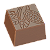Praliné quadrado "Vagem de cacau" 10g HB-9144-S - Imagem 1