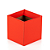 Cachepot Quadrado Pote 15 Vermelho (10 unidades) - Imagem 1