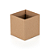 Cachepot Quadrado Pote 11/12  Kraft (10 unidades) - Imagem 1