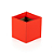 Cachepot Quadrado Pote 11/12  Vermelho (10 unidades) - Imagem 1