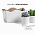 Cachepot Vintage Duplo 06 Branco (10 unidades) - Imagem 2
