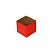 Cachepot Quadrado Pote 09 Vermelho (10 unidades) - Imagem 1