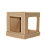 Box Quadrada Com Tampa Kraft (03 unidades) - Imagem 1