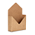 Carta Envelope Papel Kraft Natural (05 unidades) - Imagem 1