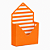 Carta Envelope Laranja (05 unidades) - Imagem 1