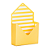 Carta Envelope Amarelo (05 unidades) - Imagem 1