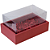 Caixa Moldura Grande Com Tampa de Acetato CardPlus Vermelho (03 unidades) - Imagem 1