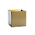 Cachepot Quadrado Pote 11/12 Dourado (10 unidades) - Imagem 1