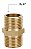 UNIÃO NIPLE MACHO LATÃO -  3/4" NPT X 3/4" NPT - Imagem 1