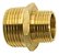 UNIÃO NIPLE LATÃO REDUÇÃO - 3/4" NPT X 1/2" NPT - Imagem 1