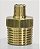 ADAPTADOR/NIPLE/UNIÃO - 1/2"NPT MACHO X 1/8" - Imagem 1
