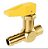 VÁLVULA/REGISTRO  CORTA FOGO RETO - 1/4" NPT M X 3/8" BM - Imagem 1