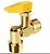 VÁLVULA/REGISTRO  CORTA FOGO 90º - 1/2" NPT M X 1/2" BSP M - Imagem 1