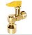 VÁLVULA/REGISTRO  CORTA FOGO 90º - 1/2" NPT F X 1/2" NPT M - Imagem 1
