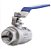 Válvula Esfera 1/2" BSP Aço Inox 304 com Vedação PTFE 1000PSI - Imagem 1