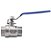 Válvula Esfera 1/2" BSP Aço Inox 304 com Vedação PTFE 1000PSI - Imagem 2