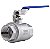Válvula Esfera 1" BSP Aço Inox 304 com Vedação PTFE 1000PSI - Imagem 1