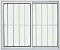 Vitro de Aluminio 2 Folhas Com Grade Linha Premium - Imagem 2