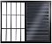 Veneziana de Aluminio 3 Folhas Com Grade Linha Premium - Imagem 3