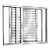 Veneziana de Aluminio 3 Folhas Móveis Sem Grade Linha Premium - Imagem 2