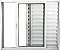 Veneziana de Aluminio 3 Folhas Sem Grade Linha Premium - Imagem 2