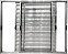Veneziana de Aluminio 3 Folhas Móveis Sem Grade Linha Modular - Imagem 1
