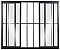 Vitro de Aluminio 4 Folhas Com Grade Linha Modular - Imagem 3