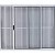 Vitro de Aluminio 2 Folhas Com Grade Linha Modular - Imagem 2