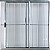 Vitro de Aluminio 2 Folhas Com Grade Linha Modular - Imagem 1