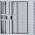 Veneziana de Aluminio 3 Folhas Com Grade Linha Modular - Imagem 2