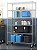 Rack de prateleira de arame TRINITY de 6 camadas, 48" x 18" x 72" NSF, inclui rodas. - Imagem 2