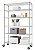 Rack de prateleira de arame TRINITY de 6 camadas, 48" x 18" x 72" NSF, inclui rodas. - Imagem 4