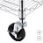 Rack de prateleira de arame TRINITY de 6 camadas, 48" x 18" x 72" NSF, inclui rodas. - Imagem 6