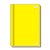 CADERNO BROCHURAO C.DURA 96F AMARELO - Imagem 1