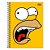 CADERNO UNIVERSITARIO CAPA DURA 240F/12M SIMPSONS - Imagem 1