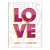 CADERNO BROCHURAO CAPA DURA 080F LOVE PINK - Imagem 1