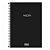 CADERNO ESPIRAL 1/4 CAPA PLASTICA 80F NEON PT - Imagem 1