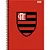 CADERNO UNIVERSITARIO C.DURA 080F/01M FLAMENGO - Imagem 3