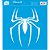 MOLDE VAZADO/ESTENCIL 25X25 HOMEM ARANHA - Imagem 1