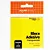 BLOCO ADESIVO TRANSPARENTE 76X76MM 50F AMARELO - Imagem 1