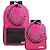 KIT MOCHILA G+P RISING SECRET WARRIORS ROSA - Imagem 1