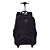 MOCHILA C/CARRINHO 4 RODAS ROLLING CRINKLE - PRETO - Imagem 1