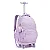 MOCHILA FEMININA COM RODAS COLOR UP LILAS PASTEL - Imagem 1