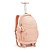 MOCHILA FEMININA COM RODAS COLOR UP SALMAO PASTEL - Imagem 1
