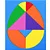 TANGRAM OVO EVA 36PCS - Imagem 1