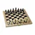 JOGO XADREZ, DAMAS E GAMAO DE MADEIRA 28,5X28,5 - Imagem 1